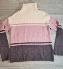 Striped Turtleneck Sweater