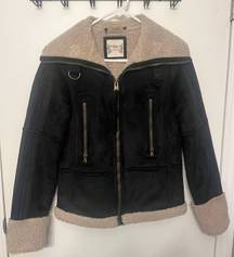 Sherpa Lined Suede Jacket 