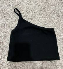 Black One Shoulder Top