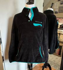 XL Black & Teal Sweatshirt