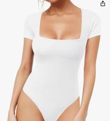 White Short Sleeve Bodysuit