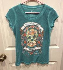 NWT Cancun Riviera Maya Mexico Skull Tee