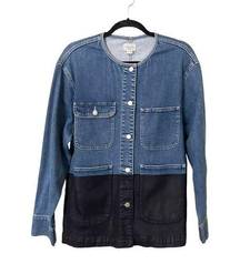 JASON WU GREY Two Toned Denim Jacket Sz 4