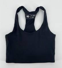 Tentree InMotion Longline Active Bra Sz XS Solid Black Racerback