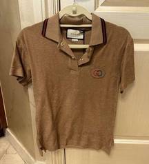 Authentic New With Tags Gucci Terry Cloth Appliquéd Polo