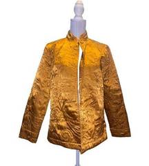 Classic Elements Gold Quilted Jacket Size S