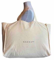 GUCCI 100 Large Canvas Cotton Reusable Tote Bag 100th Anniversary Celebration