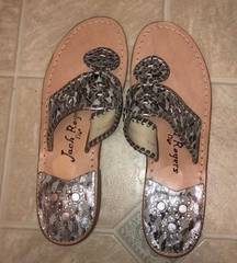 Roger Silver Sandals