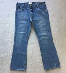 Levi’s LEVI STRAUSS MISSES 16 BLUE JEAN STRETCH LOW RISE BOOTCUT