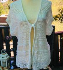 Route66 Recycled Cotton Ivory Cream Knit Cover Up