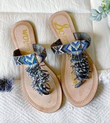 Sam Edelman Anella Beaded Thong Sandals