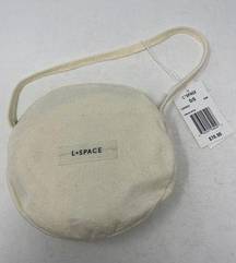 L*Space One Size Kokomo Sun Hat Travel Bag Set Cream Adjustable Chin Strap NWT