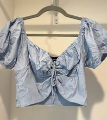 Copper closet blue tie top