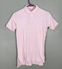 Vintage North Face 100% cotton Polo Shirt Pink size S