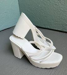 white sandals 