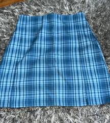 blue Plaid Skirt