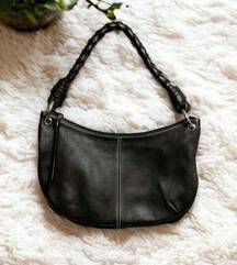 Lauren  Black Strap Leather Hobo Bag Purse