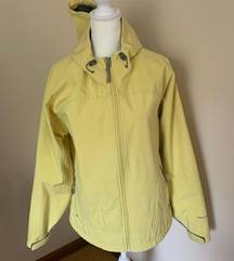 Free Country  Women’s Large Jacket or Rain Coat Yellow with Hood