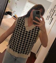 Houndstooth Sweater Vest