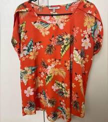 Tropical/Floral blouse