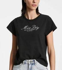 Ksubi Miss DIY T-Shirt 100% Cotton Embroidered Short Sleeve Crewneck Tee Black M