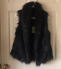 faux fur vest