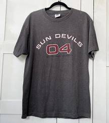 Vintage TLC Sportswear Arizona State University Sun Devils '04 Grey T Shirt