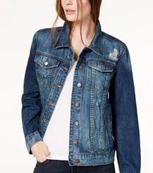 STS Blue Cotton Denim Boyfriend Jacket in Alaska