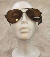 NWT Geoffrey Beene Pewter Aviator Sunglasses