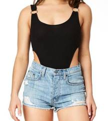 (LF) high leg bodysuit