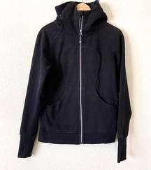 Lululemon Scuba Hoodie Black Jacket Size 8