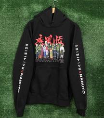 x Naruto Shippuden Anime Hoodie Size Small