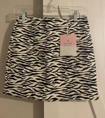 Zebra Mini Skirt