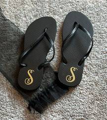 NWT “S” Flip Flops