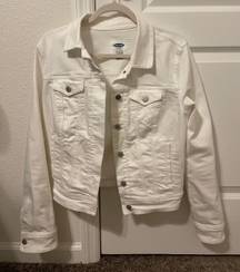 Old Navy White Denim Jean Jacket