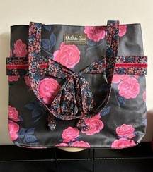 Matilda Jane Large Floral Pink Blue Tote Bag Summer Spring Beach Shoulder Strap