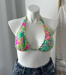 Lilly Pulitzer Guava Triangle Bikini Top Women’s Size 10