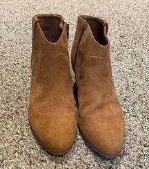 Old Navy Brown Suede Western Boots