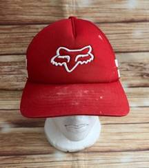 Head Trick Trucker Snapback Hat Cap Red