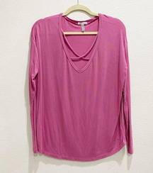 PINK - Victoria's Secret Victoria Secret Pink Criss Cross Soft Shirt size small