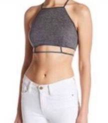 NWT Line & Dot Heather Gray Bra Size Medium