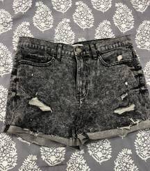 high rise Denim Shorts