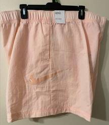 Nike New NWT  Women's Swoosh Woven Easy Shorts Atmosphere Pink Size XXL DM6752