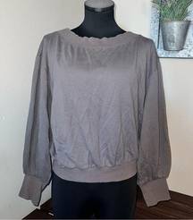 Ellison Wide Neck Pull Over Crew Size Medium