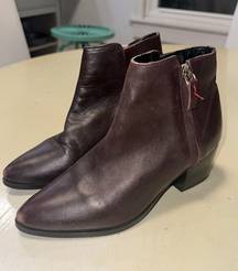 Burgundy bootie