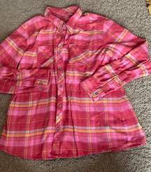 Pink Button Down Flannel 