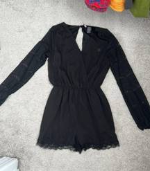 Black Romper Lace Sleeves