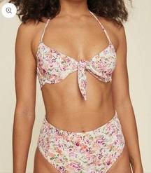 LPA Love Potion Bikini Top Floral Underwire Small