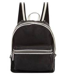 Elizabeth and James Cynnie Perforated Leather Backpack Black Ivory