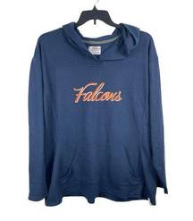 Women’s Anvil Pullover Blue Hooded Falcons Football 2XL Sweatshirt